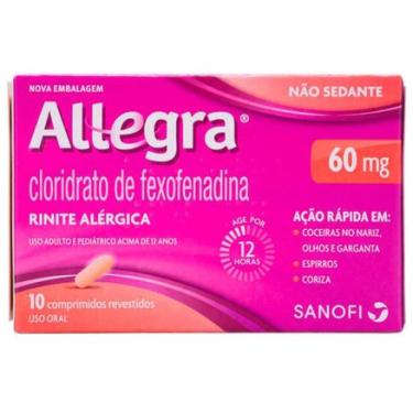 Imagem de Allegra 60mg 10 comprimidos OPELLA
