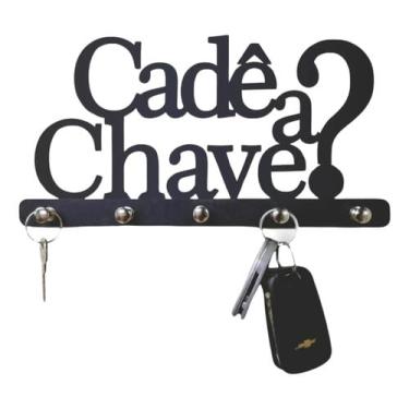 Imagem de Porta Chaves Cadê A Chave? Parede Suporte Chaveiro Criativo