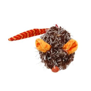 Imagem de Rato com som e movimento - PetDroid - GiGwi - Brinquedo para gatos (Laranja - Marrom)