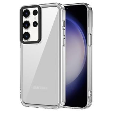 Imagem de Capa de acrílico transparente para Samsung Galaxy S23 S22 Plus Ultra S21FE S20FE A73 A54 A34 A24 A13 A32 Capa à prova de choque, transparente, para M14 5G (F14 5G)