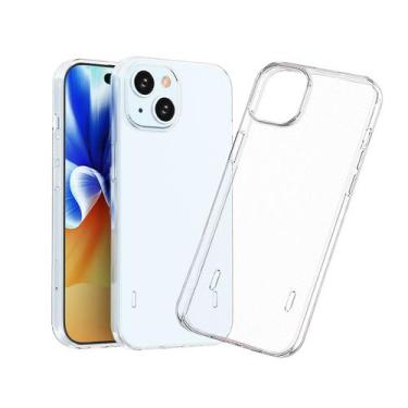 Imagem de Capinha Compatível com iPhone 15 Silicone Premium Super Transparente R