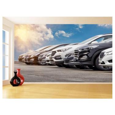 Imagem de Papel De Parede 3D Carros Concessionária Usados 3,5M Car360 - Você Dec