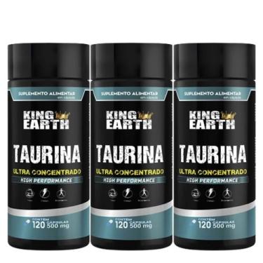 Imagem de 5 Taurina 120 Cápsulas 500mg King Earth