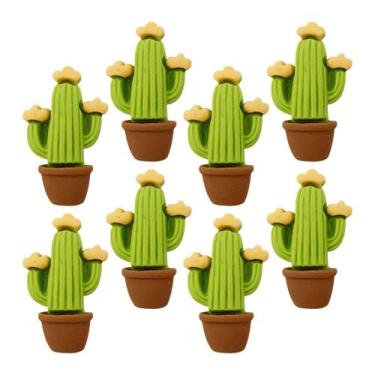 Imagem de Charms Apliques para Decoração Cacto (8 Un) - Redelease