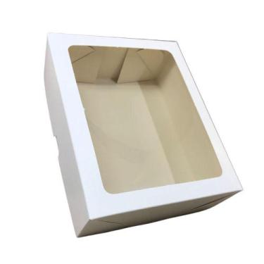 Imagem de Caixa Para Presente Com Visor 19x15x6 Branca 20 Unidades - Salvo Embal