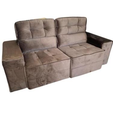 Imagem de Sofá Reclinável e Retrátil 2m com molas. - MDM ESTOFADOS