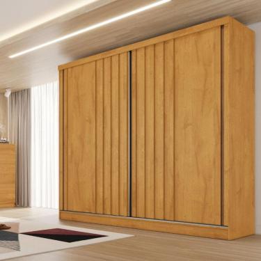 Imagem de Guarda Roupa Casal Ripado 2 Portas de Correr Galati Made Marcs