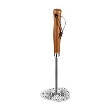 Imagem de Almencla Maga de Do Masher de Batata Mangueira de Madeira Prensa para a Mão Massher Smasher