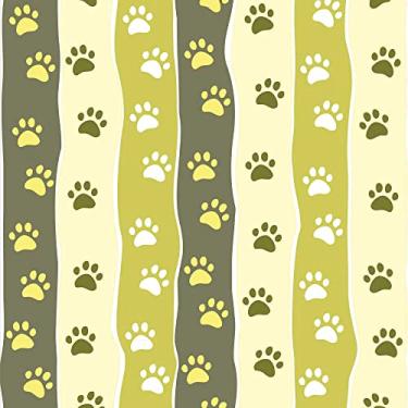 Imagem de Papel De Parede 10m Adesivo Patas Gato Cachorro Pet