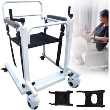 Imagem de Cadeira de rodas elevatória de paciente para casa elevador de carro portátil cabeceira cadeira de transporte de cômoda ajustável em altura e largura cadeira de chuveiro de elevação manual para pessoas