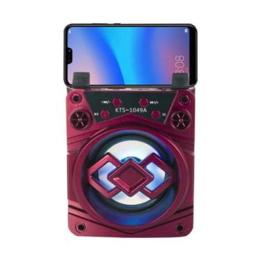 Imagem de Caixa de Som Portátil com Bluetooth KTS-1049A Pendrive Mp3 Radio Fm - 