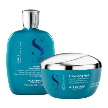 Imagem de Alfaparf Semi di Lino Curls Kit Shampoo e Máscara