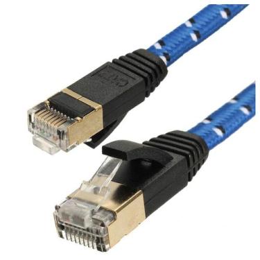 Imagem de Cabo de Rede Ethernet RJ45 CAT7 10M - Internet LAN