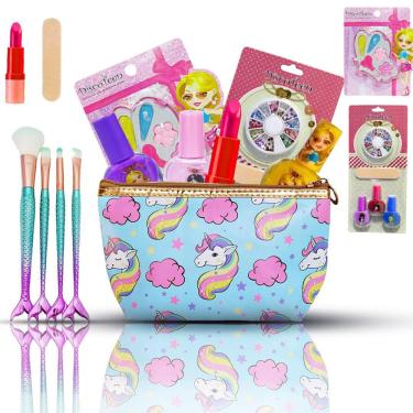 Imagem de Kit Maquiagem Infantil Sombras Necessaire E Muito Mais Bz96