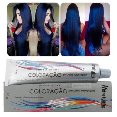 Imagem de Tinta Preto Azulado Nº 1 Para Cabelo Mairibel - Mairibel Cosméticos, 1