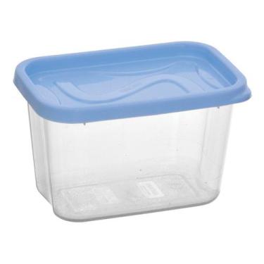 Imagem de Conjunto Com 12 Potes Retangular Graduado BPA Free 600 ml - Plásticos 