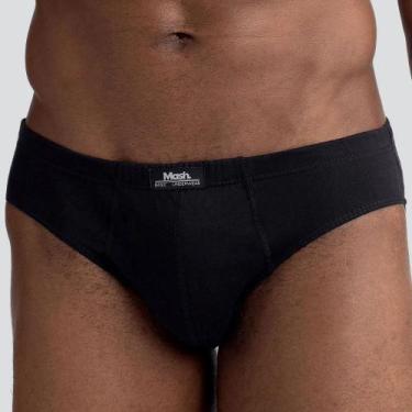 Imagem de Cueca Mash Slip em Algodão Plus Size 074.59, Preto, XGG