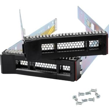 Imagem de YAEHUYING Suporte Para Disco Rígido Sm17A06251 Ssd Caddy 3.5 Compatível Com Lenovo/Ibm Thinksystem Sr530 Sr550 Sr570 Sr590 Sr630 Sr650 Sr850 Sr860 Sr950 St550 St558 Sn550 Sd530 Hr630X Hr650X (2 Unid