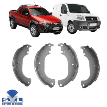 Imagem de Sapata De Freio Traseiro - Doblo 2002 A 2005 / Strada Adventure 2008 A 2011 - 203005