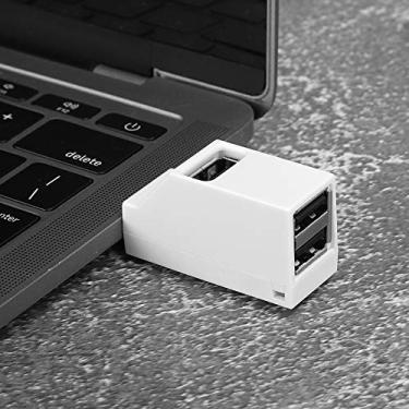 Imagem de Ymiko USB A SPLITTER, SPLITTER USB 1 Em 3 OUT Mini Plug -in Direct Extender 3 Em 1 USB2.0 SPLITTER Hub ABS USB SPLITTER ACESSÓRIOS DE COMPUTADORES (Branco 2.0)