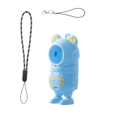 Imagem de StarMei-HJXD Capa protetora compatível com câmera Insta360 GO3S/GO3, capa de silicone com cordão para Insta360 GO3S/GO3 (azul)