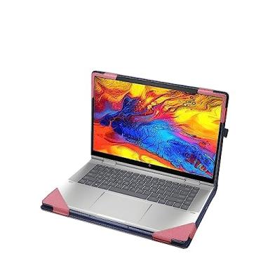 Imagem de Capa de laptop para Hp Envy X360 15-fe 15t-fe 15,6 polegadas 2 em 1 e Envy X360 15-fh 15z-fh 2023 mais recente [Do Check Model] Capa para notebook bolsa protetora de couro PU (rosa)