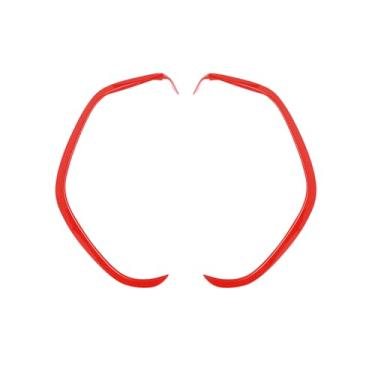 Imagem de RAZPOY Para painel de painel Camaro, capa de painel de controle central compatível com acessórios Chevy Camaro 2016-2024, vermelho