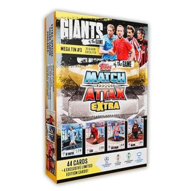 Imagem de Topps - TCG Cards Game UEFA Club Competitions 2025 Match Attax Extra - Mega Lata Giants of the Game com 48 Cards