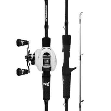 Imagem de KastKing Conjunto de vara de pesca e carretel Crixus, Baitcasting, 1,8 m, médio, canhoto, 2 peças