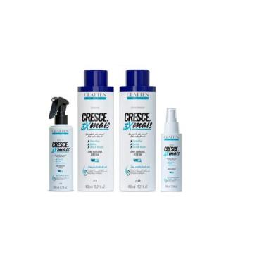 Imagem de Glatten Cresce 3x Mais Shampoo e Condicionador e Leave-in e Tônico
