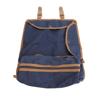 Imagem de Aramox Bolsa de Kit de Barman de Grande Capacidade, Bolsa de Ferramentas de Lona Portátil Elegante Com Alça de Ombro Ajustável para Camping, Festas e Atividades Ao Ar Livre (Azul)