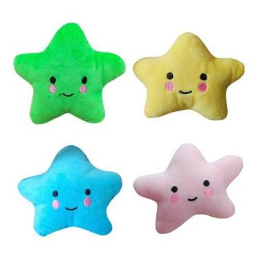 Imagem de Kit Brinquedo Pet para cães cachorros Atacado Pelúcias Estrelas Sortid