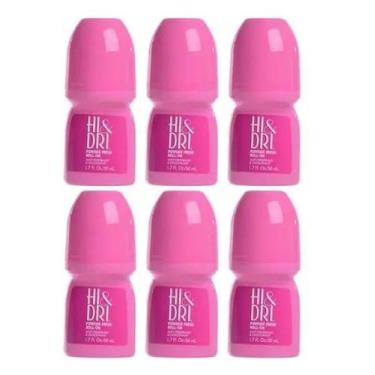Imagem de Hi Dri RollOn Powder Fresh Antiperspirant Desodorante 50ml 6 Unidades