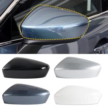 Imagem de Goholy Capa de espelho retrovisor lateral da porta do carro compatível com Mazda 6 capa de espelho lateral guarnição Mazda 6 Atenza 2014 2015 2016 capa protetora de espelho retrovisor sem pintura lado