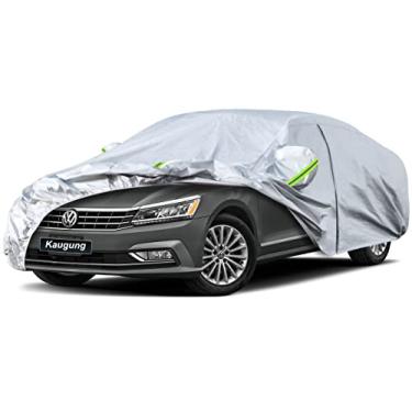 Imagem de Kaugung Capa de carro de 6 camadas com ajuste personalizado VW Passat Sedan de 2000 a 2025, à prova d'água, resistente a todos os climas, ambientes externos, sol, chuva, poeira, proteção contra neve