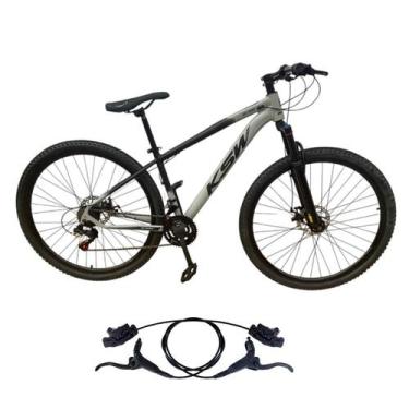 Imagem de Bicicleta Feminina Aro 29 Alumínio KSW XLT 100 21v Disco Hidráulico Su
