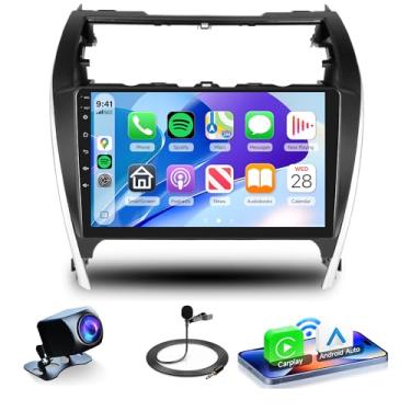 Imagem de Rimoody Rádio Automotivo Estéreo 8Core 4G+64G Para Toyota Camry 2012 2013 2014, Carplay Android 13, Tela Sensível Ao Toque De 10,1", Navegação Gps, Wi-Fi Dsp, Bluetooth Fm, Unidade Principal Com Lin