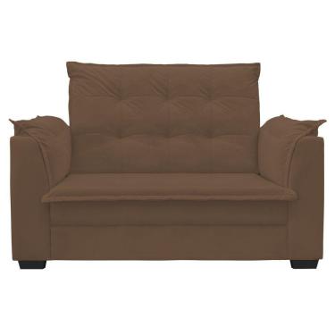 Imagem de Sofá 2 Lugares Confortável Luxo 1,40m Marrocos Bellamado Marrom