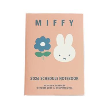 Imagem de Square Caderno Miffy, 2026, A5 Monthly, Rosa, 07BD-5P (começa em outubro de 2025)
