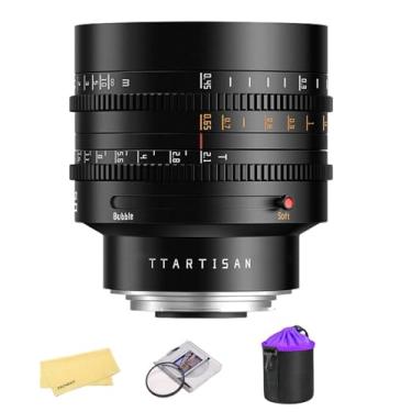 Imagem de Lente Bokeh Cine Criativa de Quadro Completo TTARTISAN 50mm T2.1 para Câmeras de Montagem RF Canon Modos Bokeh Duplos Multi-Montagem, Abertura Declicked para Cinematográfico