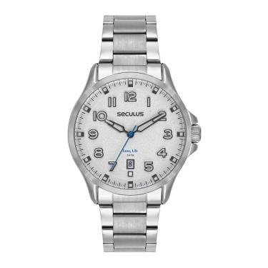 Imagem de Relógio Seculus Masculino Ref: 77312g0svna3 Casual Prateado