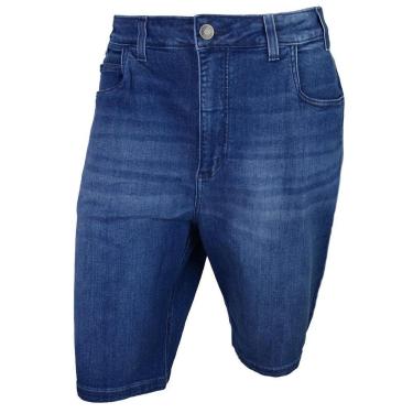 Imagem de Bermuda Jeans Masculino Tharog Denim Plus Size Azul - 7133JE-Masculino