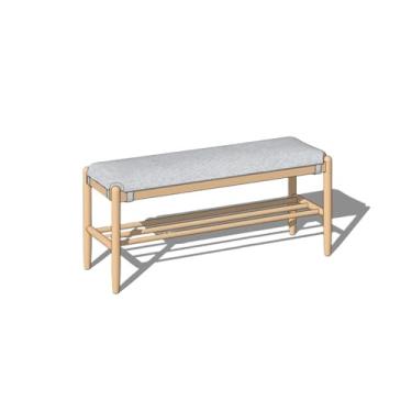 Imagem de Armários para sapatos com prateleiras para sapatos Banco de sapatos, banco armazenamento, carvalho vermelho, entrada, com estofamento removível para, sala estar, corredor(Gray)