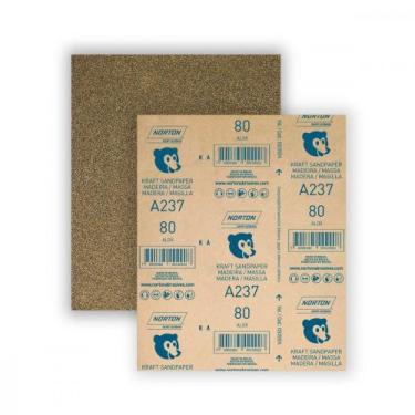 Imagem de Lixa Madeira Norton 80 A237 - Kit C/50