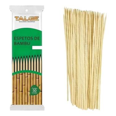 Imagem de 2X 50 Palito De Bambu Espeto Para Churrasco 18Cm