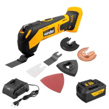 Imagem de Lixadeira Vonder Multifunção Oscilante Com Bateria 4 Ah Carregador Von