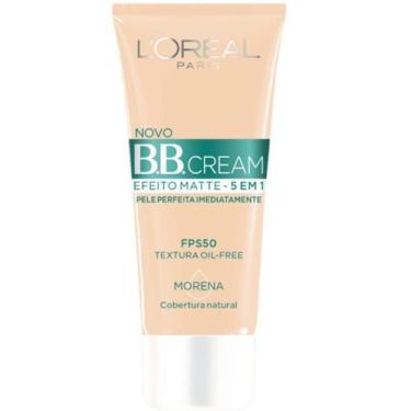 Imagem de L'oréal paris bb cream 5 em 1 efeito matte fps50 morena 30ml - L"OREAL