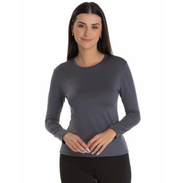 Imagem de Camiseta Segunda Pele Feminina Proteção Solar UV Praia Piscina Esportes-Feminino