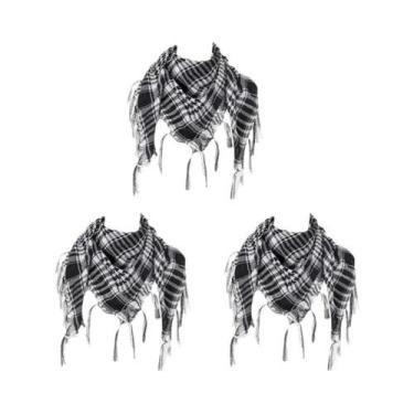 Imagem de Lenço Tático Unissex Keffiyeh Shemagh Para Proteção De Cabeça E Pescoç