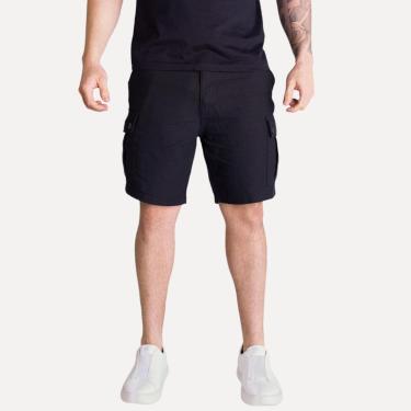 Imagem de Bermuda Acostamento Cargo Casual Preta-Masculino